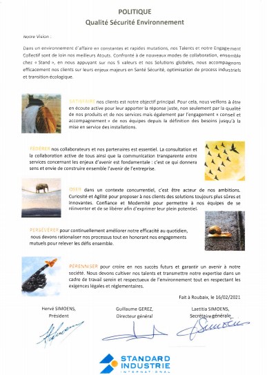 Certification Qse Qualite Securite Environnement